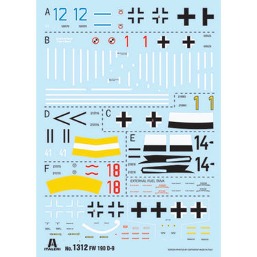 Italeri 1312 1/72 FW 190 D-9